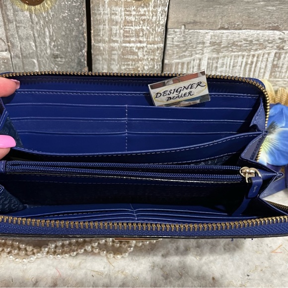 Authentic KATE SPADE Neda Market Street Accordion Wallet Blue EUC! - Picture 8 of 12